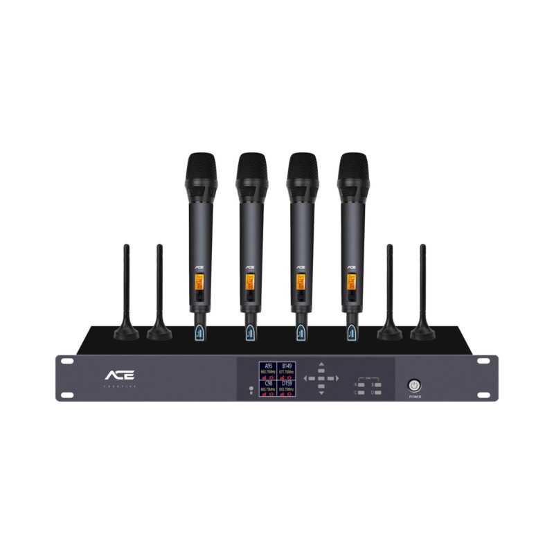 Hệ Thống Micro Không Dây 4 Kênh Cầm Tay ACE W-400HH Cho Sự Kiện 3 Hệ Thống Micro Không Dây 4 Kênh Cầm Tay ACE W-400HH Cho Sự Kiện - Chi tiết