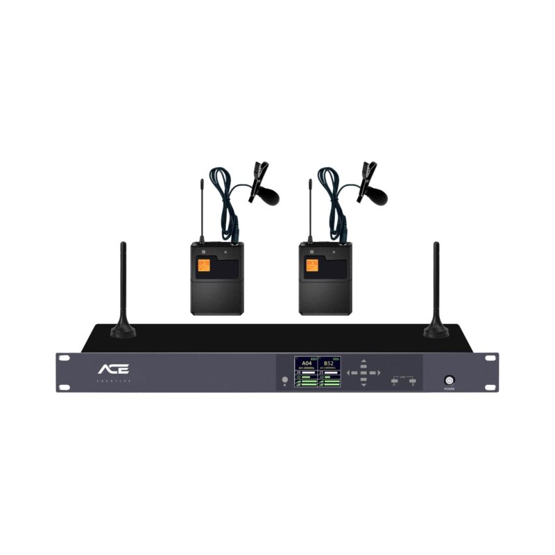 Micro Không Dây Cài Áo 2 Kênh ACE W-200LV Nhỏ Gọn, Lọc Ồn Tốt