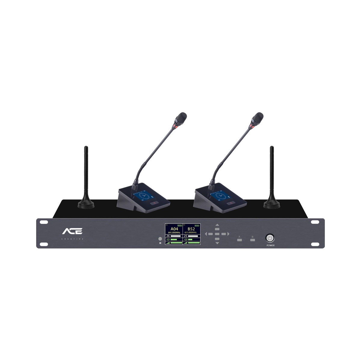 Micro Hội Thảo Không Dây Cổ Ngỗng 2 Kênh ACE C-200GN 6 Micro Hội Thảo Không Dây Cổ Ngỗng 2 Kênh ACE C-200GN - Chi tiết