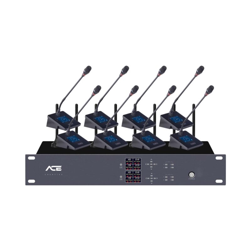 Hệ Thống Micro Hội Thảo Không Dây 8 Kênh Cao Cấp ACE C-800GN - Chi tiết