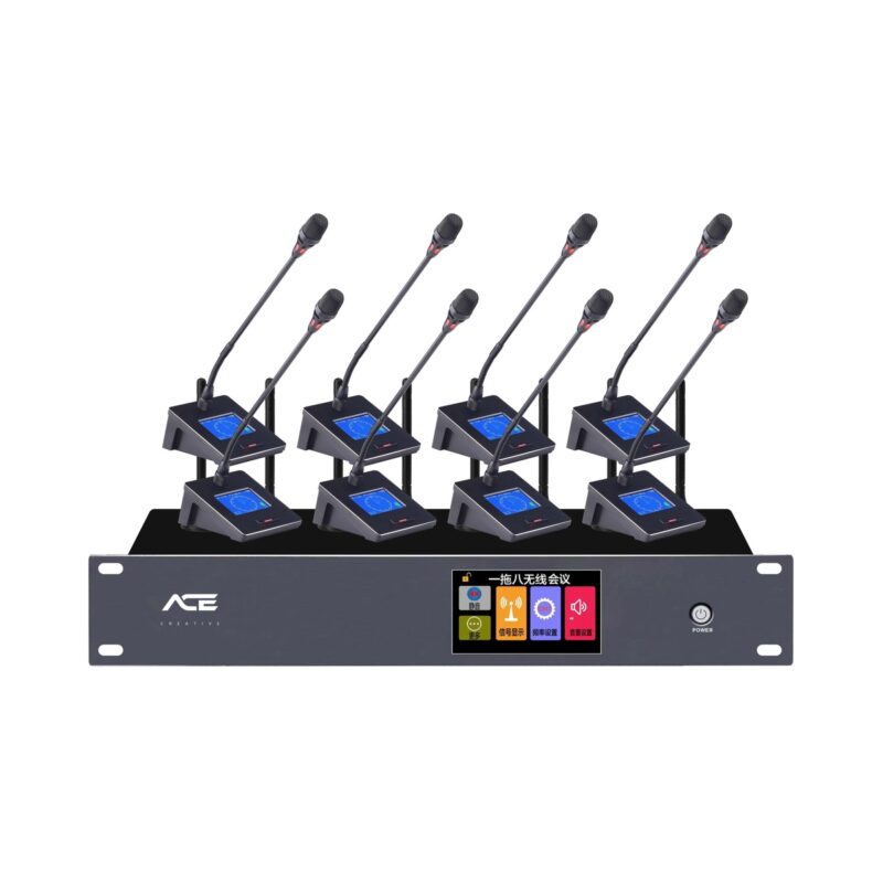 Hệ Thống Micro Hội Thảo Không Dây 8 Kênh Cao Cấp ACE C-800GN - Chi tiết