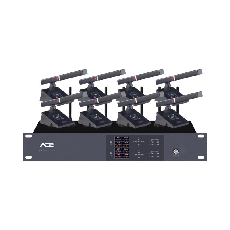 Hệ Thống Micro Hội Thảo Không Dây 8 Kênh Cao Cấp ACE C-800GN