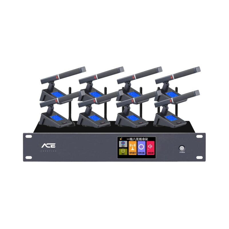Hệ Thống Micro Hội Thảo Không Dây 8 Kênh Cao Cấp ACE C-800GN - Chi tiết