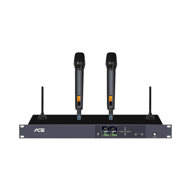 Micro Không Dây Cầm Tay 2 Kênh ACE W-200HH Chuyên Nghiệp - Chi tiết