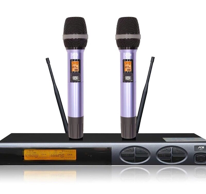 Microphone ACE A12 không dây UHF cao cấp chính hãng