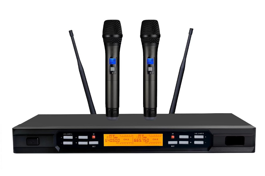Microphone ACE SM58+ 2 Microphone ACE SM58+ không dây UHF cao cấp chính hãng